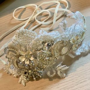 Twigs and Honey bridal headpiece